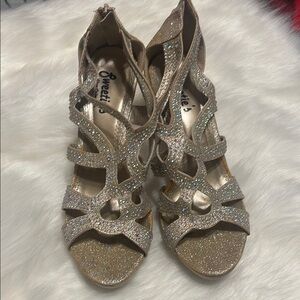 Women's Glitter Sandals - Gold